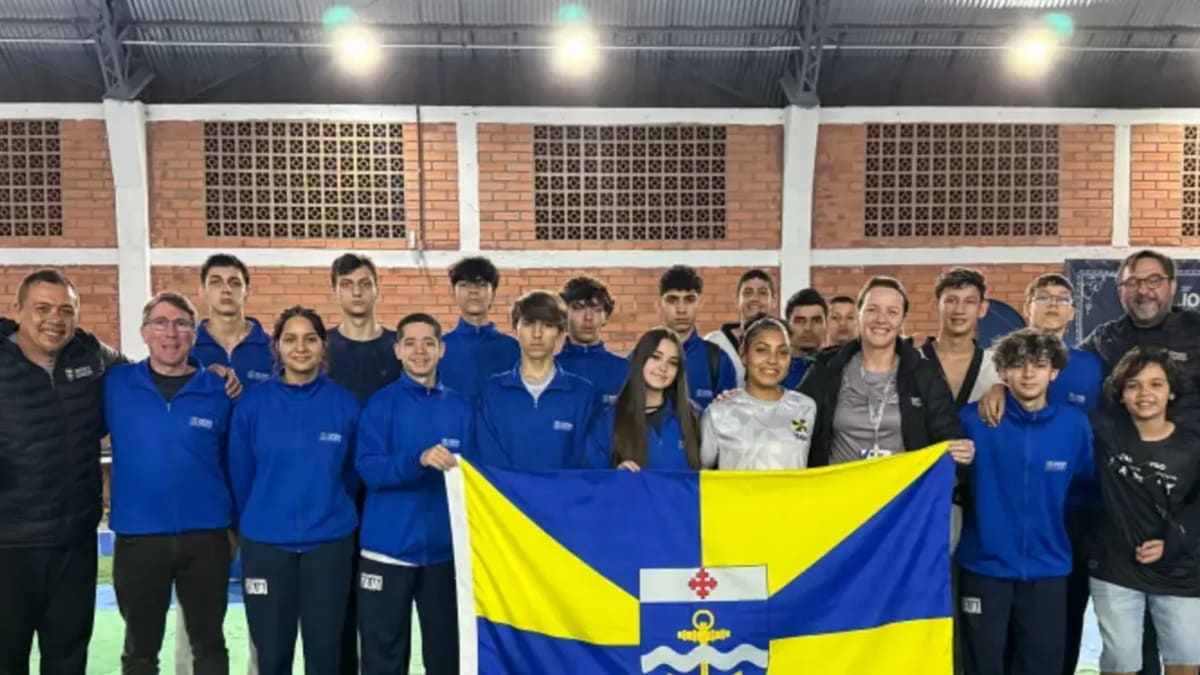 Equipe masculina de taekwondo de Itajaí conquista terceiro lugar nos Joguinhos Abertos de Santa Catarina