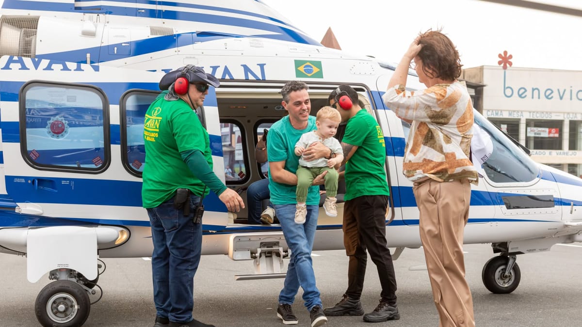 Empresa promove 60 passeios de helicóptero em Brusque para moradores e visitantes