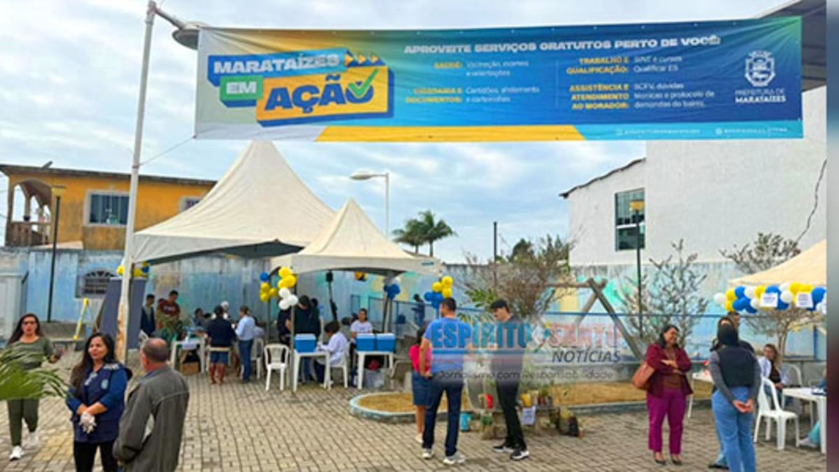 Prefeitura de Marataízes oferece serviços gratuitos em mutirão no bairro Imburi