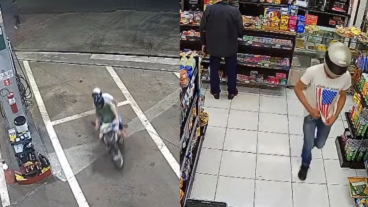 Tentativa de assalto a posto em Foz do Iguaçu termina em desistência e risadas