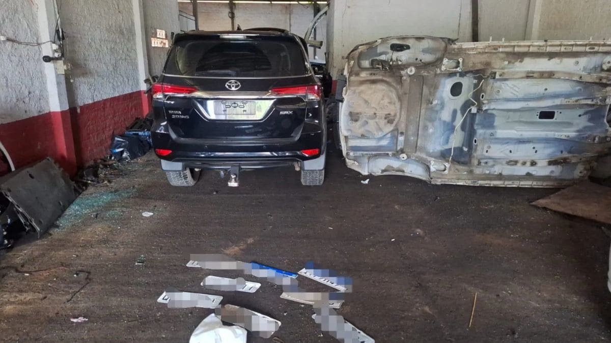Polícia Militar descobre depósito de veículos furtados às margens da BR-470