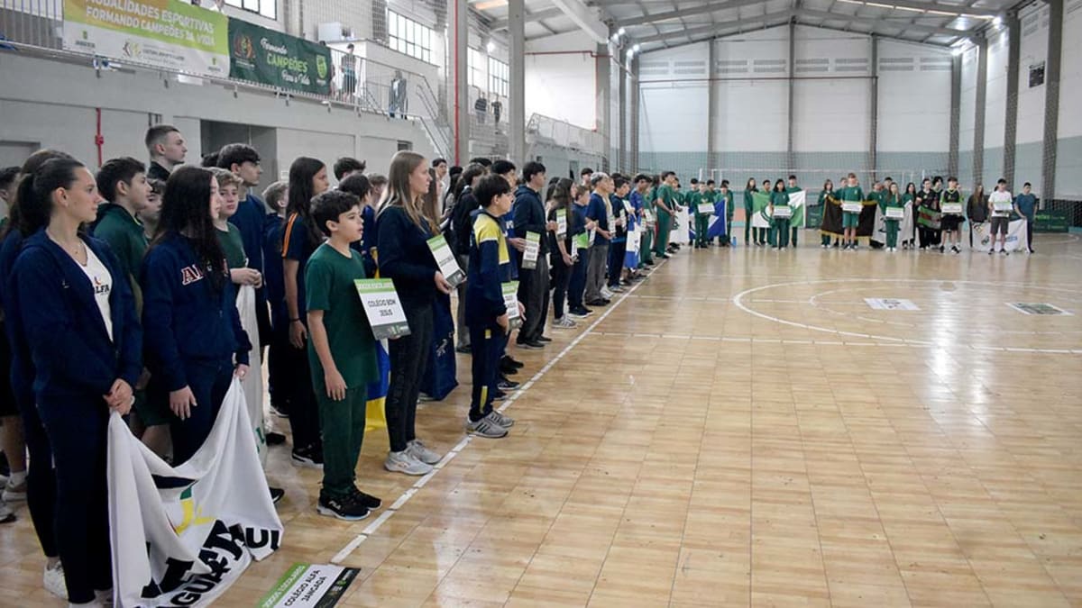 Jogos Escolares reúnem mais de 1,3 mil estudantes em Jaraguá do Sul