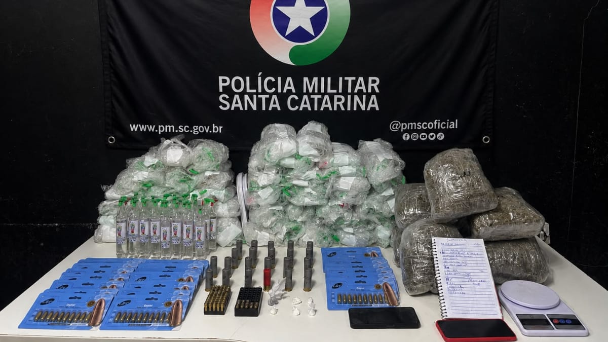Polícia apreende munições e atende caso de violência doméstica em Itajaí