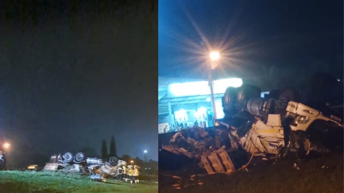 Rodovia bloqueada em Santa Catarina desvia trânsito para via marginal e causa orientações da PRF
