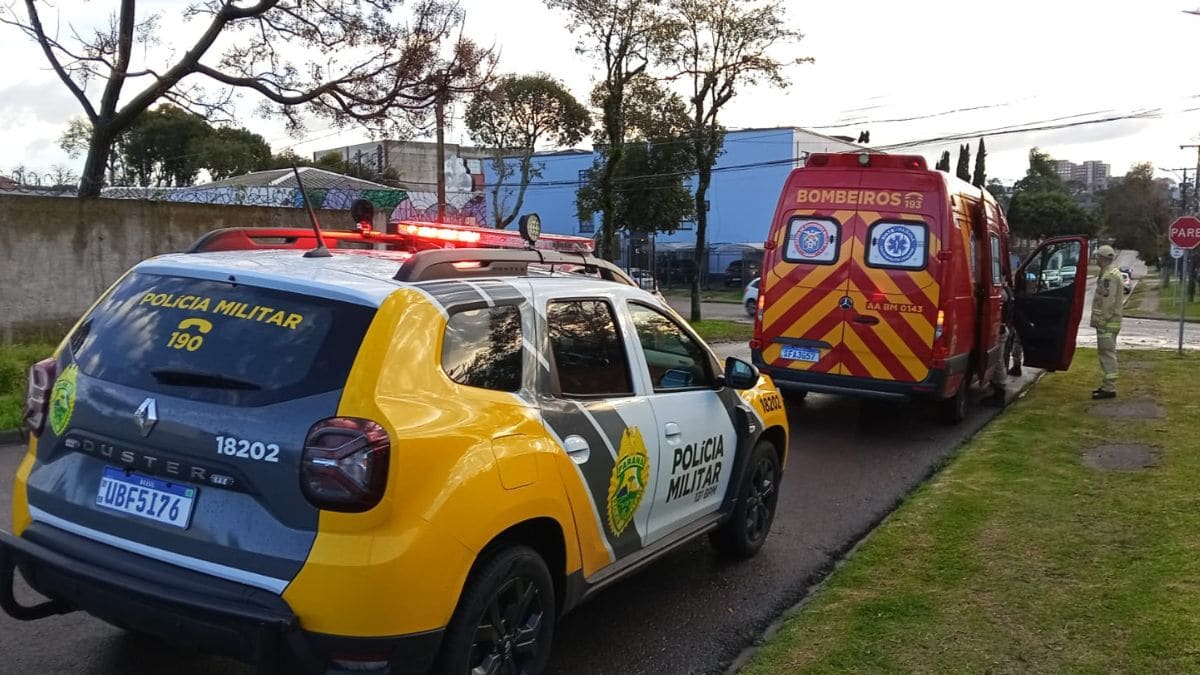 Homem é agredido pela esposa com pedaço de pau em Curitiba