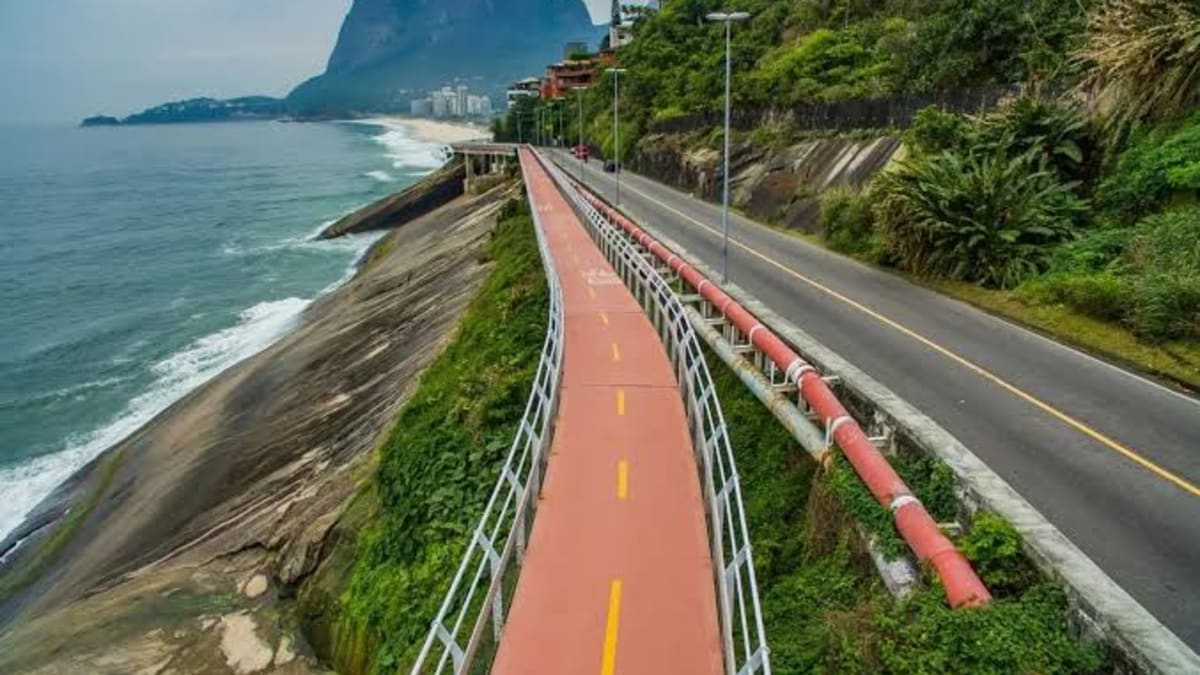 Ciclovia Tim Maia é interditada por ventos fortes no Rio de Janeiro