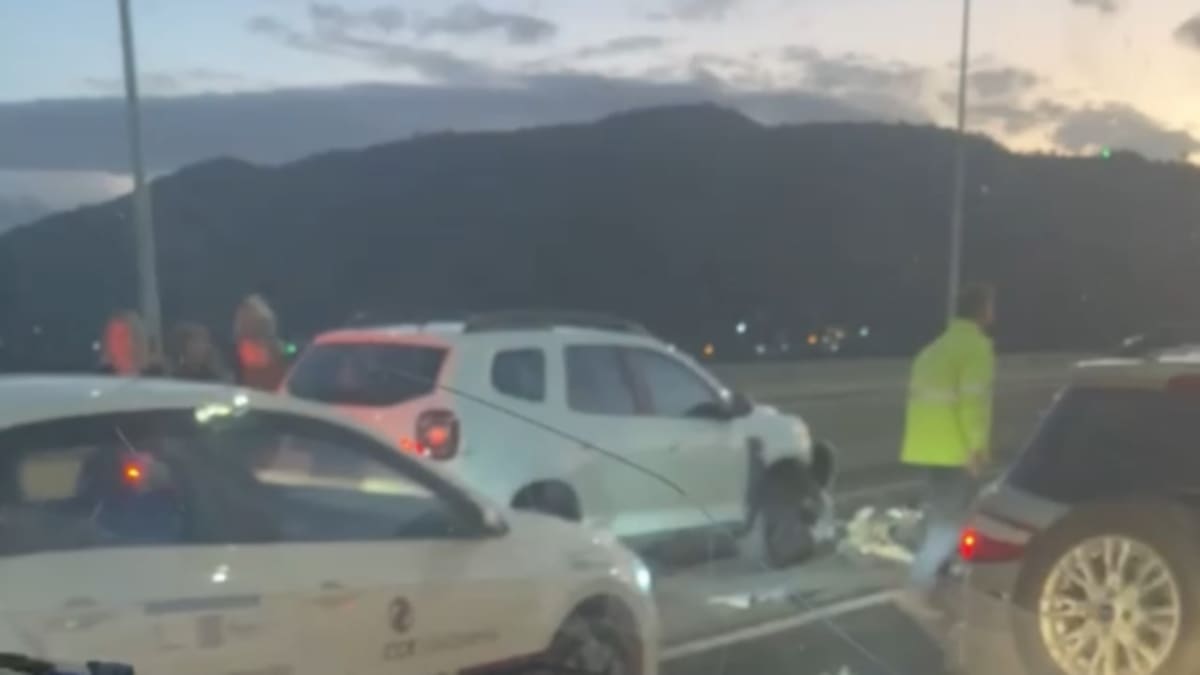 Motociclista morre em colisão na Ponte Anita Garibaldi, em Laguna