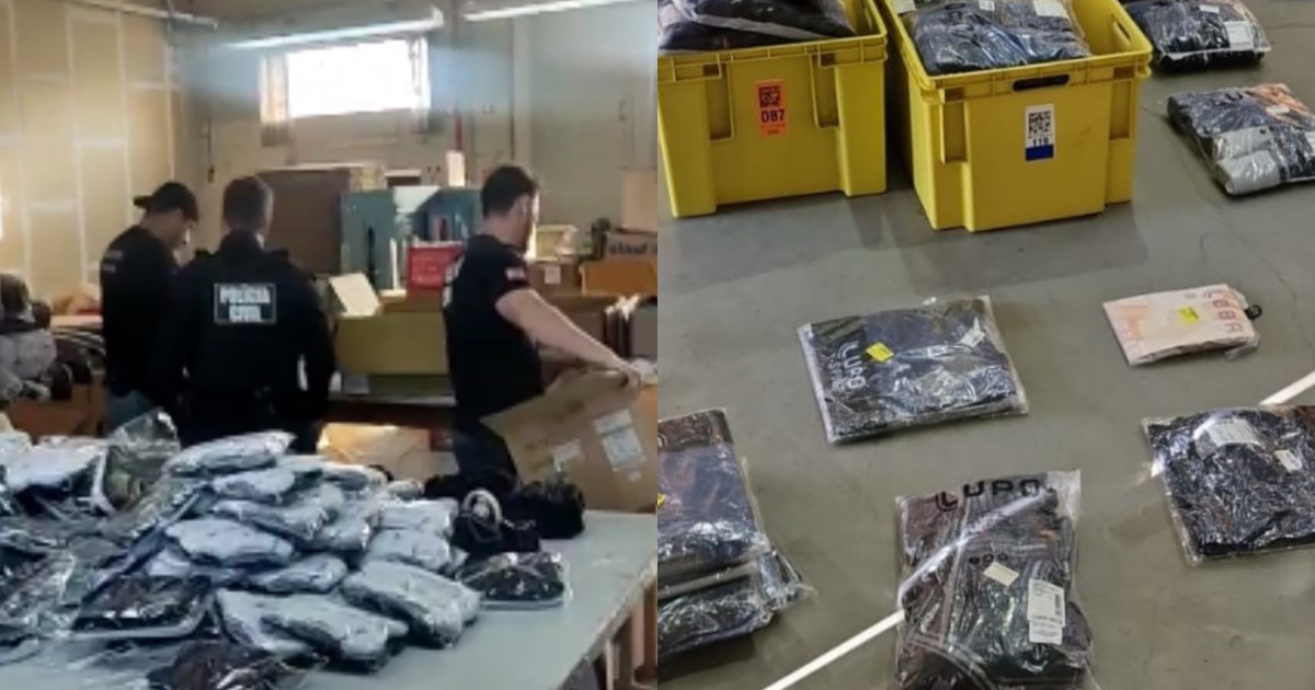 Polícia desarticula indústria clandestina de falsificação de roupas em Santa Catarina