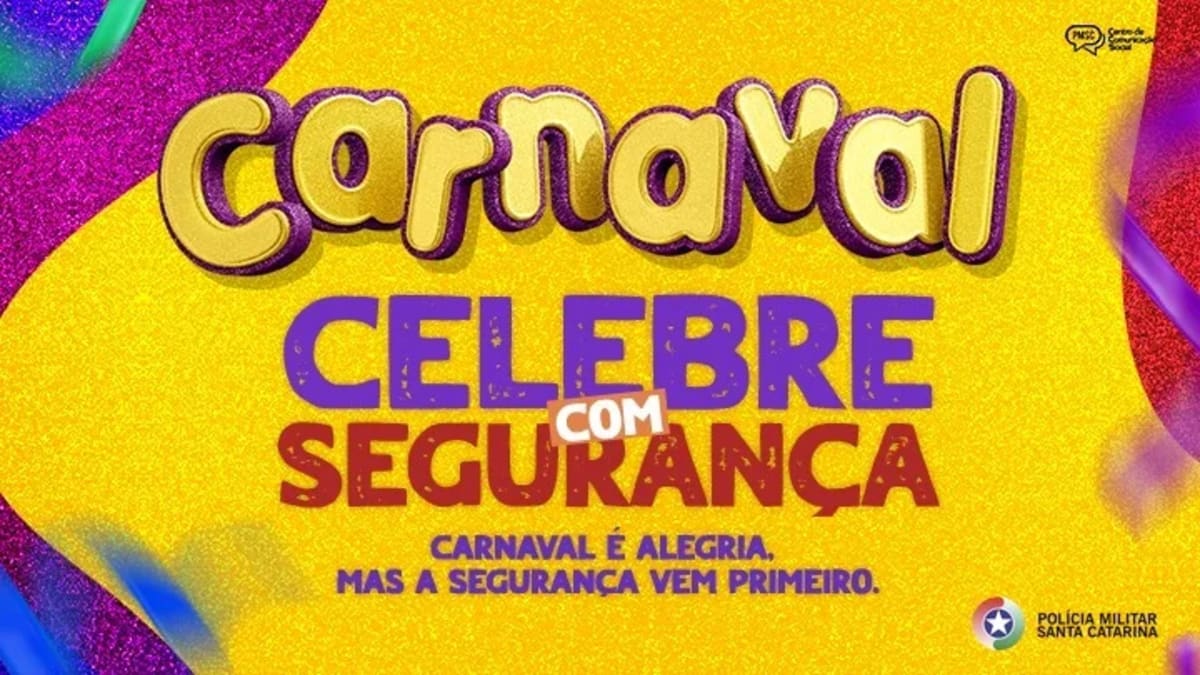 Polícia Militar de Santa Catarina lança Operação Alegria para o Carnaval 2026